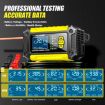 FOXSUR FTC-1206 12V Car Motorcycle Battery Charger Tester EU Plug Yellow - 7