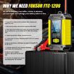 FOXSUR FTC-1206 12V Car Motorcycle Battery Charger Tester UK Plug - 3