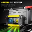 FOXSUR FTC-1206 12V Car Motorcycle Battery Charger Tester UK Plug - 9