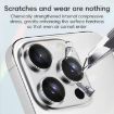 iPhone 15/15 Plus Jungle Series Kinkong Metal Camera Lens Protector Silver - 4