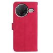 Xiaomi Poco F7 Pro Rose Red Moonlit Butterfly Leather Phone Case - 3