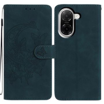 Xiaomi Poco C71 Global Green Leather Case - Moonlit Butterfly Dance - 1