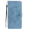 Xiaomi Poco C71 Global Blue Leather Case - Moonlit Butterfly Dance - 2