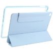 iPad 9.7 2018/2017/Air 2/1 Trifold Magnetic Leather Case Ice Blue - 5