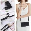 OPPO Reno12 F Leather Wallet Phone Case with Crossbody Strap - Black - 6