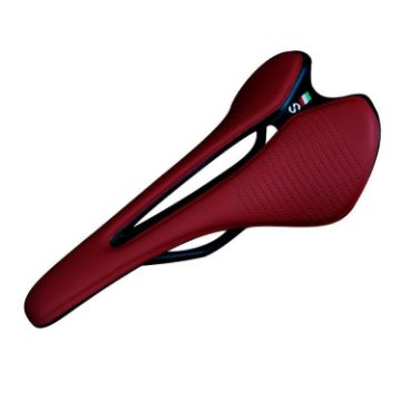 TOSEEK TS50 Road Mountain Bike Racing Saddle - Red | Lightweight Seat - 1