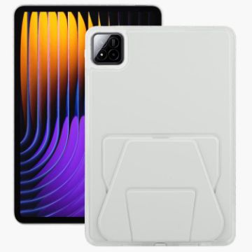 Xiaomi Pad 7/7 Pro Grey Folding Magnetic Acrylic Leather Tablet Case - 1