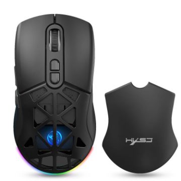 HXSJ T26 Dual Modes 2.4G BT5.1 Rechargeable Wireless Mouse Black - 1