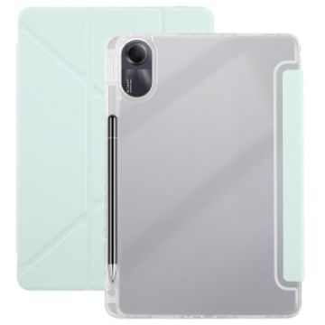 Redmi Pad SE 11/Pad 2 Clear Acrylic Leather Case - Light Green - 1