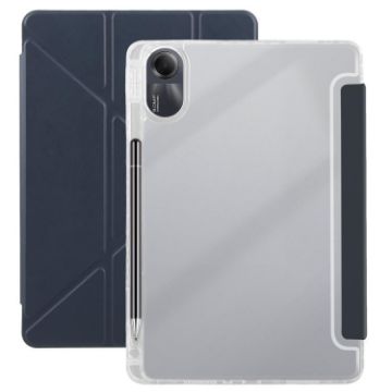 Redmi Pad SE 11/Pad 2 Clear Acrylic Leather Case - Dark Blue - 1