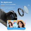 V5 64MP Retro Digital Camera 4K, 180 Flip Screen, Small Lens Black - 3