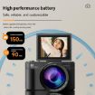 V5 64MP Retro Digital Camera 4K, 180 Flip Screen, Small Lens White - 8