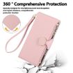 Redmi Note 13 Pro+ Pink Leather Wallet Case with Crossbody Strap - 4