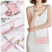 Redmi Note 13 Pro+ Pink Leather Wallet Case with Crossbody Strap - 6