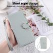 Redmi Note 12 Pro 5G Sky Blue Leather Wallet Case with Crossbody Strap - 7