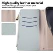 Redmi Note 12 Pro 5G Sky Blue Leather Wallet Case with Crossbody Strap - 9