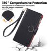 Redmi Note 14 Pro 5G Leather Wallet Case with Crossbody Strap - Black - 4