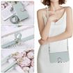 Redmi Note 13 4G Sky Blue Leather Wallet Case with Crossbody Strap - 6