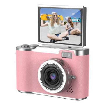 LK007 2.4" HD CCD Retro Kids Camera - Pink - 1