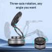 G511 Three-axis Folding Magnetic Car Phone Holder - Gun Metal - 4