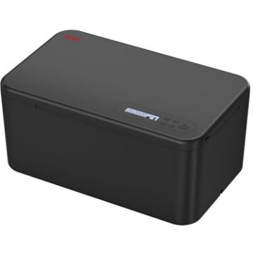 Smart Time Management Phone Self-lock Storage Box - Black - 1