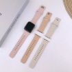 Leopard Silicone Watch Band for Apple Watch 42/41/40/38mm - Oxford Pink - 4