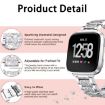 Fitbit Inspire 2/Ace 3 Rose Gold Diamond Stainless Steel Watch Band - 3