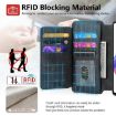 Vivo V50 Case Neo MagSafe RFID Zipper Wallet Leather Black - 9