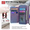 Vivo Y300+/Y200 Pro MagSafe RFID Anti-theft Leather Wallet Case Purple - 9