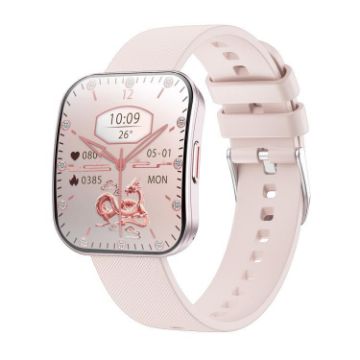 U17 1.85" Ultra-thin Curved Screen IP68 Sports Smart Watch Rose Gold - 1