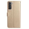 Samsung Galaxy S21+ 5G Gold Rose Embossed Leather Phone Case - 2