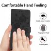 Samsung Galaxy S25 Ultra 5G Black Rose Embossed Leather Phone Case - 8