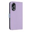 OPPO A58 4G Global Purple Leather Phone Case with Hand Strap - 3