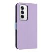 OPPO Reno12 5G Global Purple Leather Phone Case with Hand Strap - 3