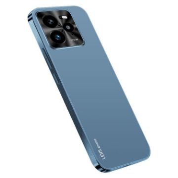 Realme GT 7 Pro AG Frosted Electroplating Acrylic Case - Navy Blue - 1
