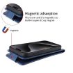 Huawei Pura 80 Ultra 5G Blue Magnetic Flip Leather Phone Case with Buckle - 5