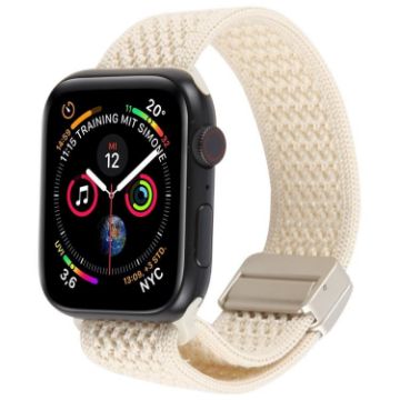 Apple Watch Band 42/41/40/38mm Magnetic Buckle Knitted Nylon Starlight - 1