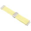 Light Yellow 20mm Magnetic Buckle Knitted Nylon Watch Band - 3