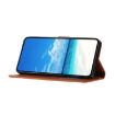 Samsung Galaxy F16 Brown Leather Case with Rose Flower Embossing Pattern - 9
