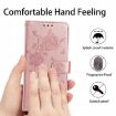 Samsung Galaxy M32 Rose Gold Leather Case - Rose Flower Embossed Pattern - 8