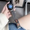 Kalebol 18mm Nylon Loop Fastener Denim Watch Band - Cement Yellow - 2