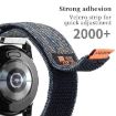 Kalebol 18mm Nylon Loop Fastener Denim Watch Band - Dark Grey - 5