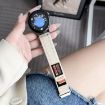 Kalebol 22mm Universal Nylon Loop Denim Watch Band - Apricot - 2