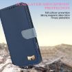 Realme 13/12/C65 5G Dark Blue Metal Bow Leather Case with Hand Strap - 4