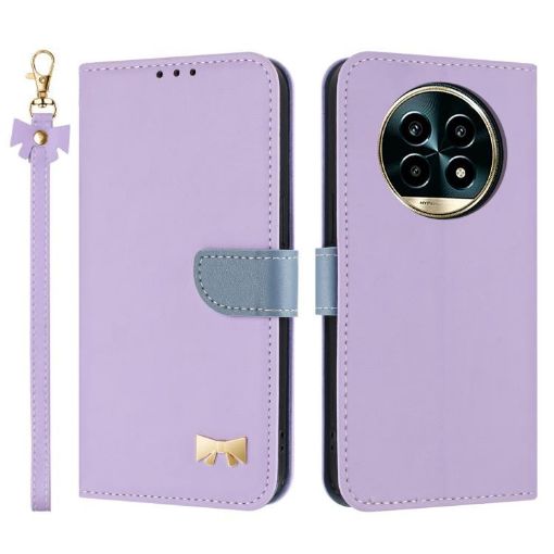Realme 13 Pro 5G/13 Pro+ 5G Purple Leather Case with Hand Strap - 1