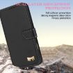 Realme C65 4G Global Leather Phone Case with Hand Strap - Black - 4
