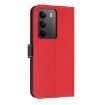 Realme C75 4G Global/P3x Red Leather Phone Case with Hand Strap - 3