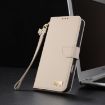 Realme C75 4G Global/P3x Leather Phone Case with Hand Strap - Apricot - 8