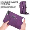 Samsung Galaxy S25 Edge 5G Wallet Leather Phone Case with Lanyard, Purple - 2