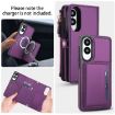 Samsung Galaxy S25 Edge 5G Wallet Leather Phone Case with Lanyard, Purple - 3